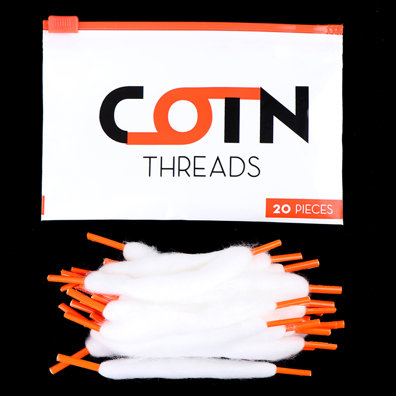 Cotton Wick Organic - 20pcs/Bag Prebuilt Wire Coil Threads Organic