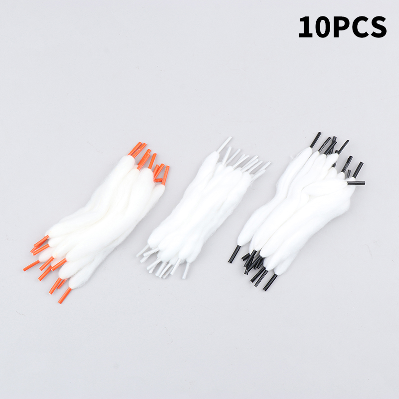 Cotton Wick Organic - 10pcs Prebuilt Organic Shoelace Style Organic