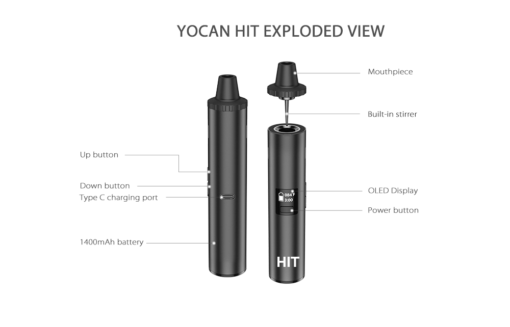 Ban Đầu Yocan Đánh Thảo Mộc Kh - đánh giá và giá Vaping Area