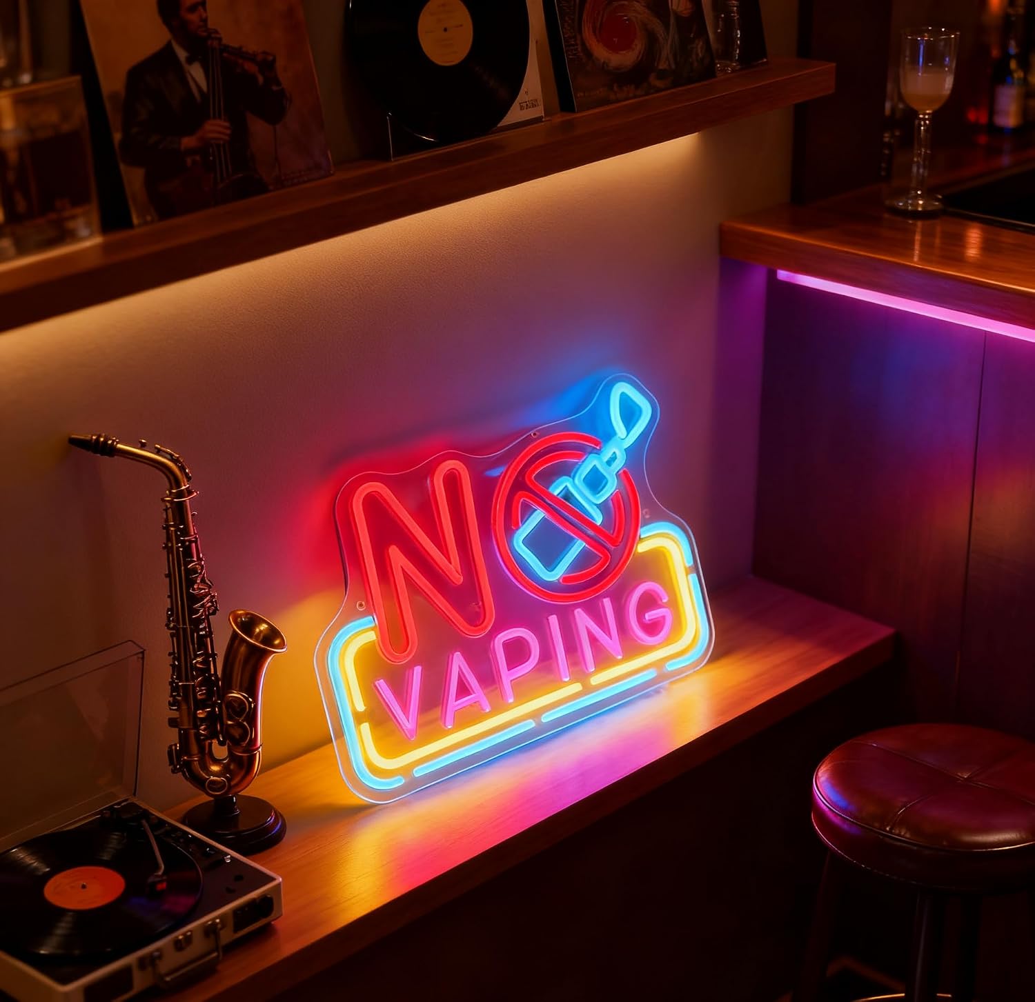 No Vaping LED Neon Sign USB Po - đánh giá và giá Vaping Area