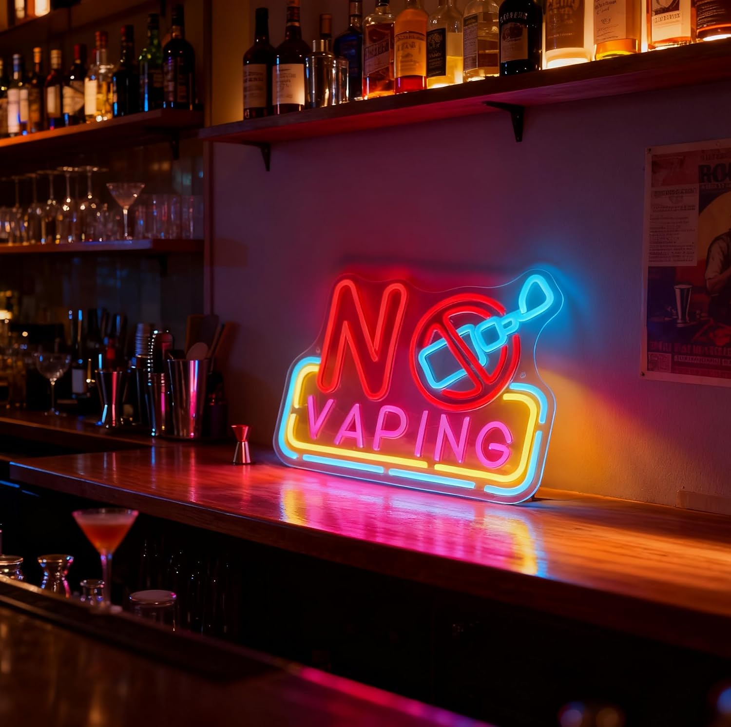 No Vaping LED Neon Sign USB Po - đánh giá và giá Vaping Area