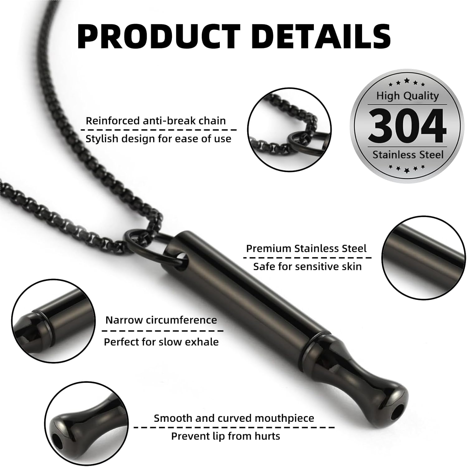 Titanium Steel Breathing Neckl - đánh giá và giá Accessories For Vaping